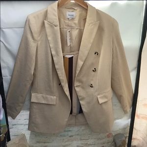 New Nine West Women’s Double Breasted Boxy Career Ready Blazer Jacket
